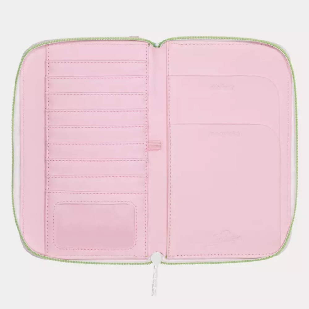 NWT Lilly Pulitzer Passport Travel Wallet in Fauna Green Lime Feeling Good - Picture 2 of 6